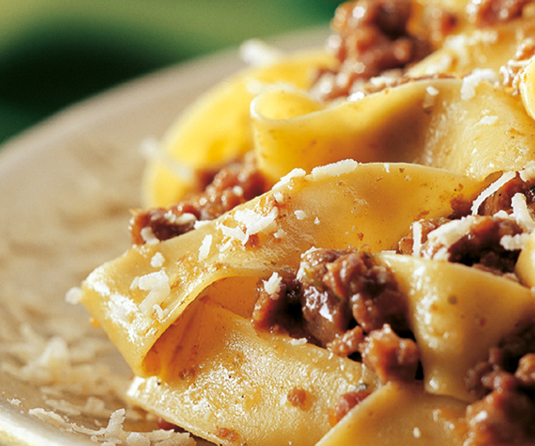 Pappardelle pasta with hare ragout